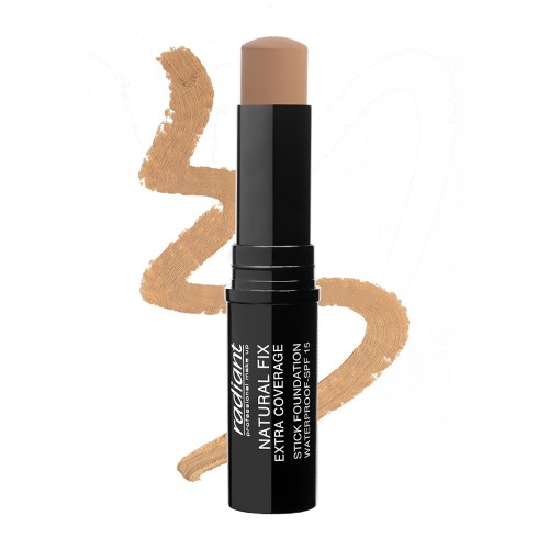 Radiant Natural Fix Extra Coverage Stick Foundation Waterproof Spf 15 03 Sandstone 8.5 gr
