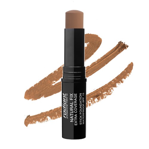 Radiant Natural Fix Extra Coverage Stick Foundation Waterproof Spf 15 07 Cinammon 8.5 gr