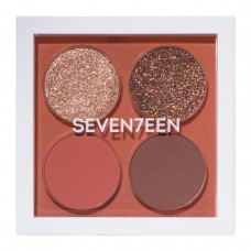Seventeen Vibrant Eyes Quad Palette No 06 Warm Sunset 6.1g