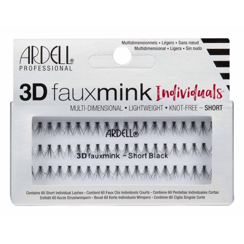 Ardell Τούφες 3D fauxmink Individuals Short Black
