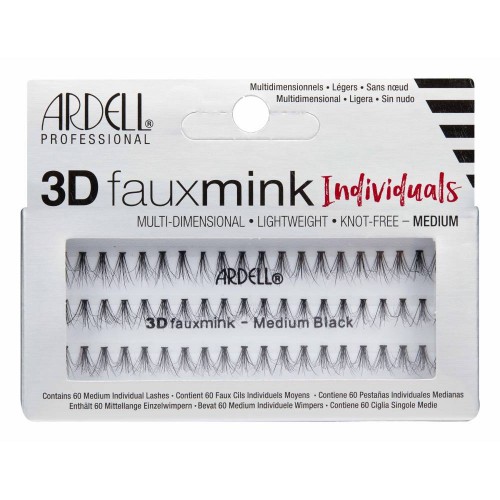 Ardell Τούφες 3D fauxmink Individuals Medium Black